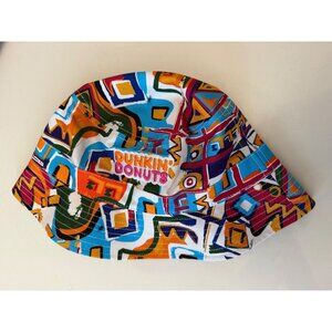 Dunkin Donuts Graphic Bucket Hat by KB Ethos One Size Unisex Cotton